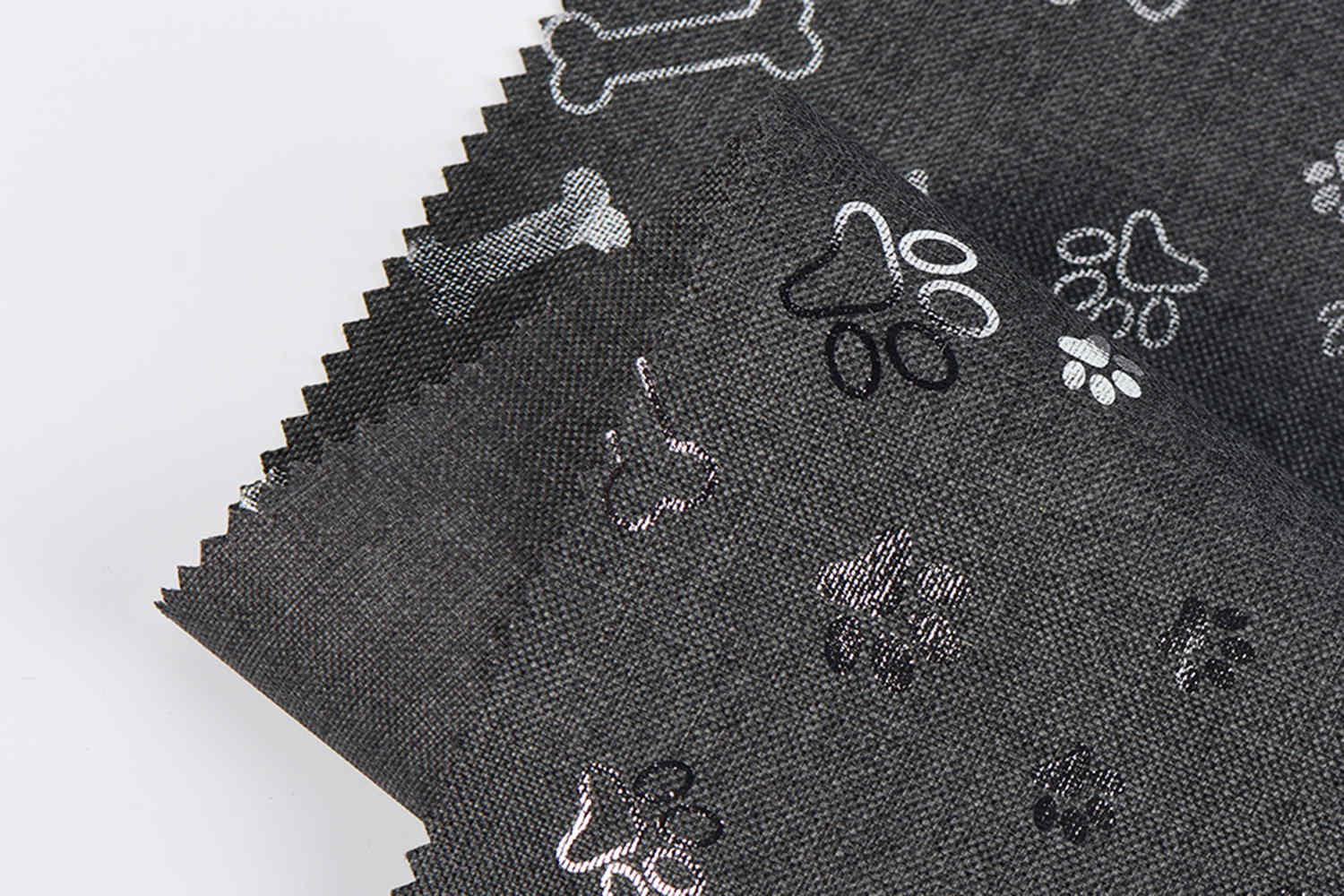 PU Coated 600D 68T ไอออนบวกพร้อมพิมพ์เงิน